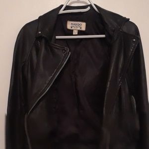 Mango leather jacket